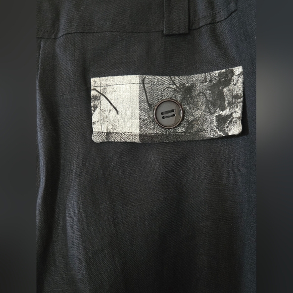 Jane & John | Women's Black and Gray Linen Vest & Pants, Size XL - Picture 8 of 16